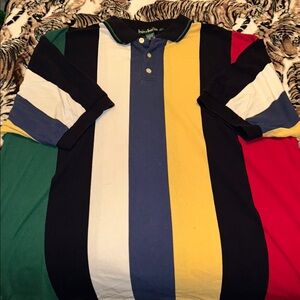 Colorful Striped Polo Shirt